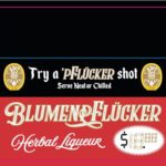 Blumenpflucker Try a Shot Shelf Talker